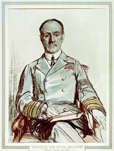 Almirante Sir John Jellicoe, G.C.B., O.M., G.C.V.O. (1859-1935) de Francis Dodd