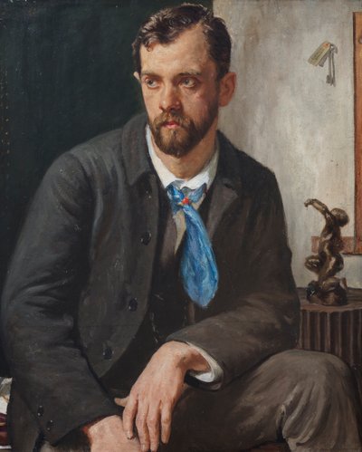 Retrato de Charles Holden (óleo sobre lienzo) de Francis Dodd