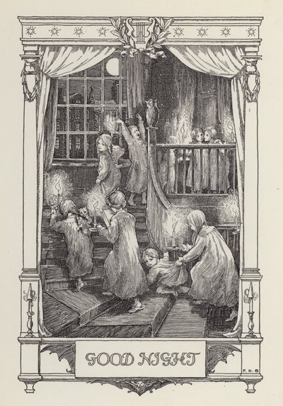 Otro libro de versos para niños: Buenas noches (litografía) de Francis Donkin Bedford