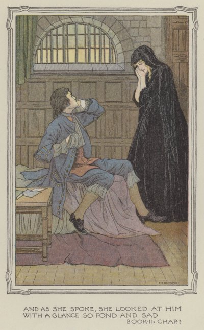Ilustración para La historia de Henry Esmond (litografía en color) de Francis Donkin Bedford
