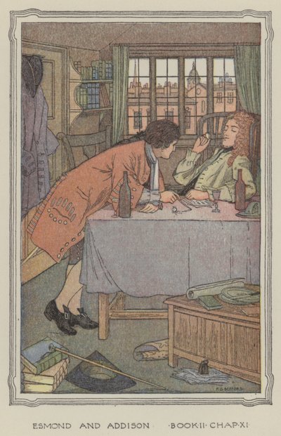 Ilustración para La historia de Henry Esmond (litografía en color) de Francis Donkin Bedford