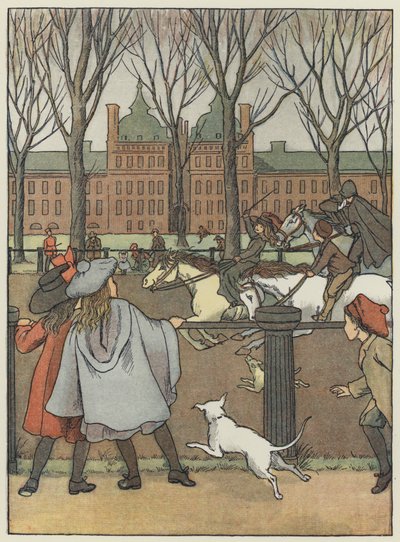 Londres: Rotten Row (litografía en color) de Francis Donkin Bedford