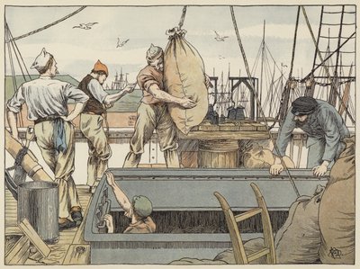 Estibador (litografía en color) de Francis Donkin Bedford
