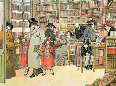 La librería, de "El libro de las tiendas de Francis Donkin Bedford