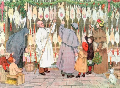 El pollero, 1899. Del libro de tiendas, 1899 de Francis Donkin Bedford