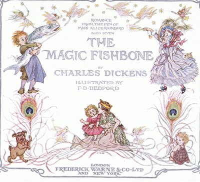 Portada de The Magic Fishbone pub.by Warne  Co, c.1940 (litografía en color) de Francis Donkin Bedford