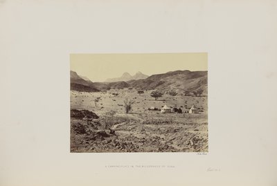 Un camping en el desierto del Sinaí de Francis Frith