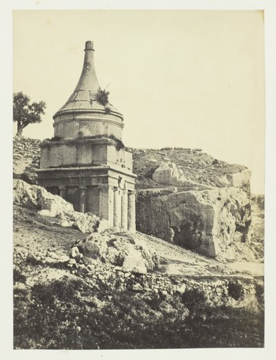 Tumba de Absalón, Jerusalén, 1857 de Francis Frith
