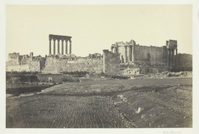 Baalbec, desde el sur de Francis Frith
