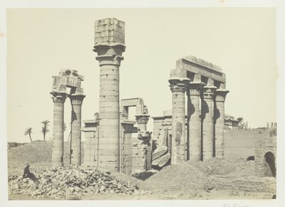 Templo de Cleopatra en Erment, cerca de Tebas de Francis Frith