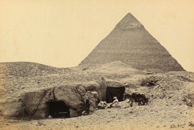 Egipto y Palestina: pirámides de Kefrén y tumbas en la fortaleza de Giza, Alto Egipto de Francis Frith