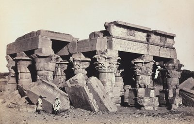 Egipto y Palestina: ruinas del templo de Sobek y Haroeri de Kom Ombo, Alto Egipto de Francis Frith