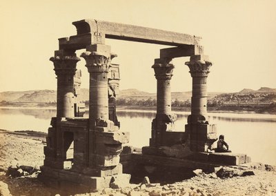 "Egipto y Palestina": ruinas del templo de Wady Kardassy, Nubia de Francis Frith