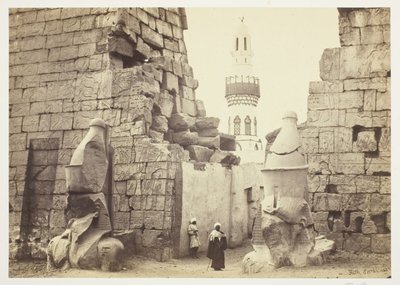 Entrada al Gran Templo de Luxor de Francis Frith