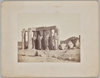 Estatua caída en el Ramasseum, Tebas de Francis Frith