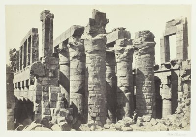 Sala de Columnas, Karnak de Francis Frith