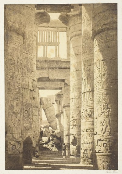 Interior del Salón de las Columnas, 1857, impreso en 1862 de Francis Frith