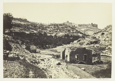 Jerusalén desde el Muro de En-Rogel de Francis Frith