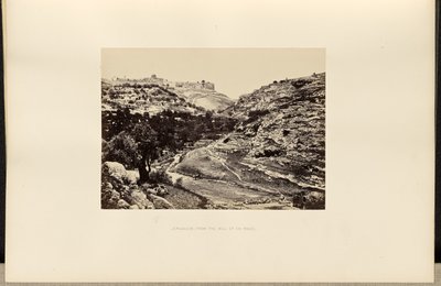Jerusalén, desde el pozo de En-Rogel de Francis Frith