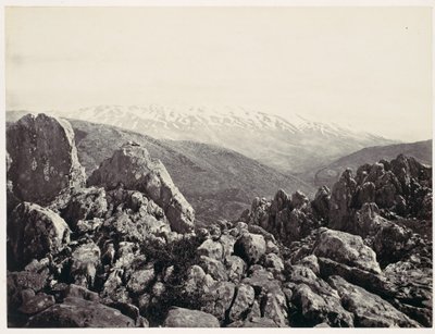 Monte Hermón, el monte de la Transfiguración de Francis Frith