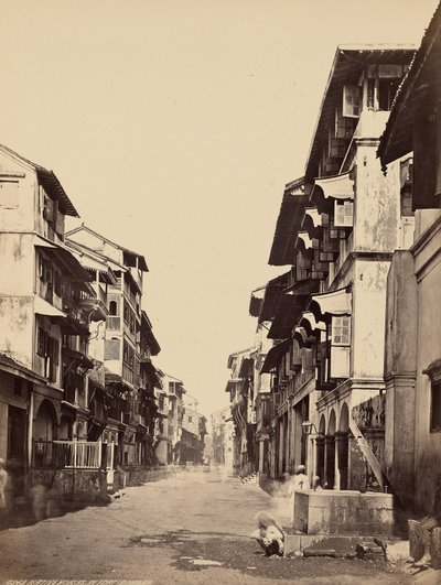 Casas indígenas en el fuerte, Bombay de Francis Frith
