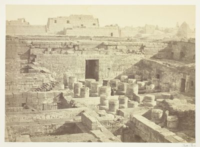 Nueva Excavación en Medinet-Haboo, 1860, impreso 1862 de Francis Frith