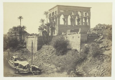 Cama de los faraones, Isla de Filé, 1857 de Francis Frith