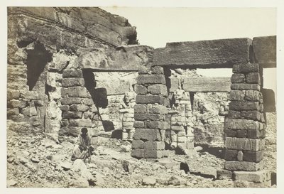 Pórtico del Templo de Cerf Hossayn, Nubia de Francis Frith