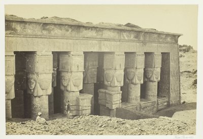 Pórtico del templo de Dendera de Francis Frith