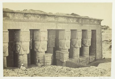 Pórtico del Templo de Dendera de Francis Frith