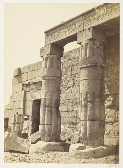 Pórtico del Templo de Goorneh de Francis Frith