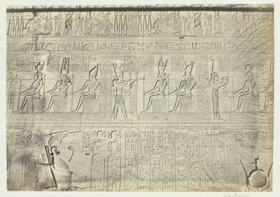 Esculturas de la Muralla Exterior, Dendera de Francis Frith