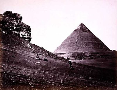Segunda Pirámide en El-Geezah, desde el sureste de Francis Frith