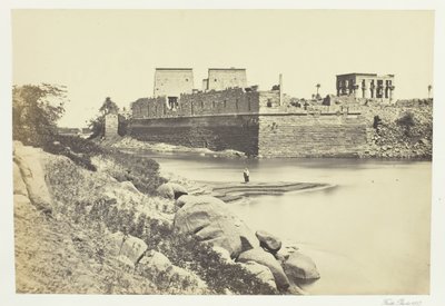 Extremo sur de la isla de Filé, 1857 de Francis Frith