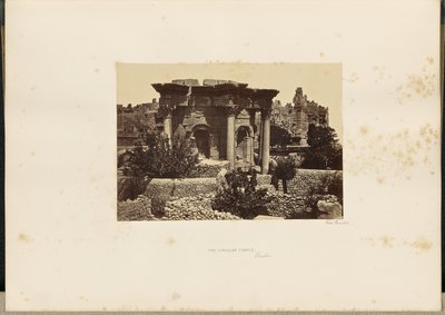 Templo circular de Baalbec de Francis Frith