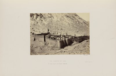 El Convento del Sinaí, al pie del monte Horeb de Francis Frith