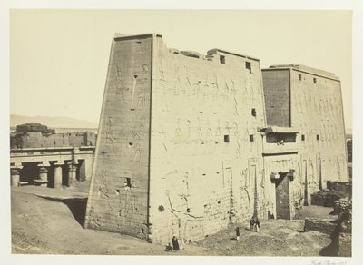 El Gran Pilón en Edfu, Alto Egipto, 1857 de Francis Frith