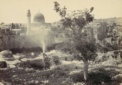 La Mezquita de Omar, Jerusalén, 1857 de Francis Frith