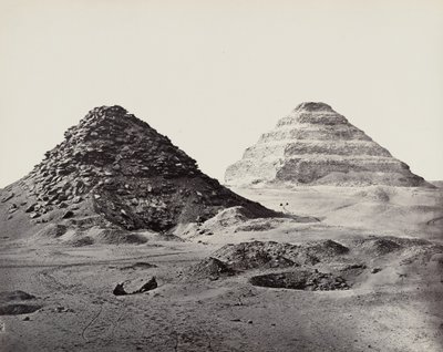 Las pirámides de Saqqara desde el noreste de Francis Frith