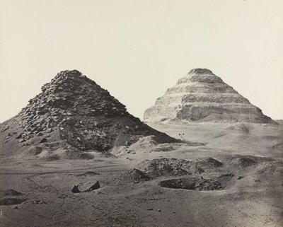 The Pyramids of Saqqara, from the Northeast de Francis Frith