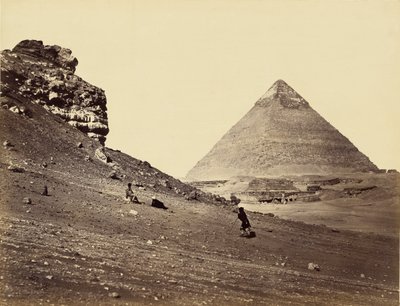 La segunda pirámide vista desde el sureste de Francis Frith