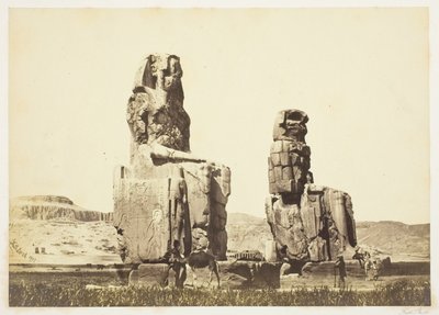 Las estatuas de Memnón de Francis Frith