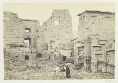 El Palacio del Templo, Medinet Haboo de Francis Frith