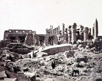 El Templo de El-Karnak desde el Sureste, c.1856-59 de Francis Frith