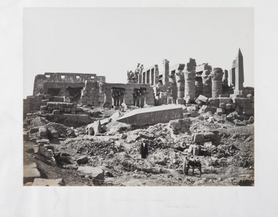 El Templo de El-Karnak, desde el Sureste de Francis Frith
