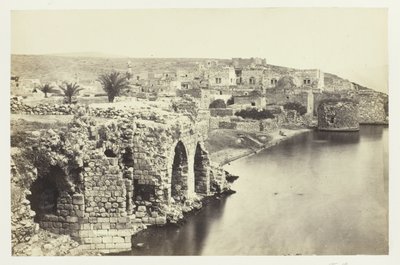 La ciudad y el lago de Tiberio, desde el sur de Francis Frith