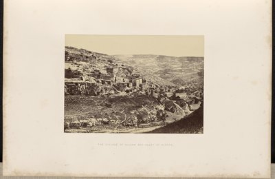 La aldea de Siloé y el valle de Cedrón. de Francis Frith