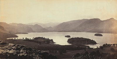 El lago cerca de Derwentwater en Gran Bretaña de Francis Frith