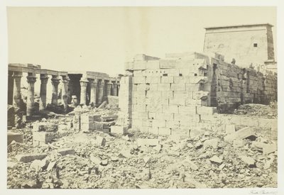 Vista en la Isla de Filé, 1857 de Francis Frith