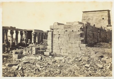 Vista en la isla de Philae de Francis Frith
